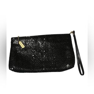 Black Sequin Clutch Bag